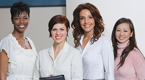 Group of four businesswomen photo